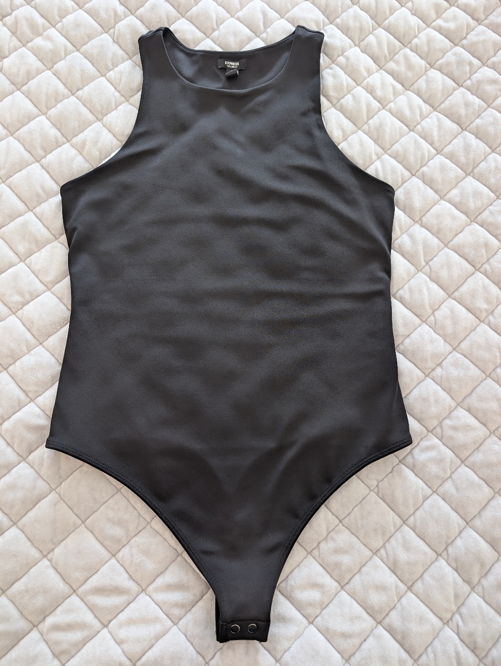 Like New Express Body Contour Bodysuit, Tank, Black, Size Medium